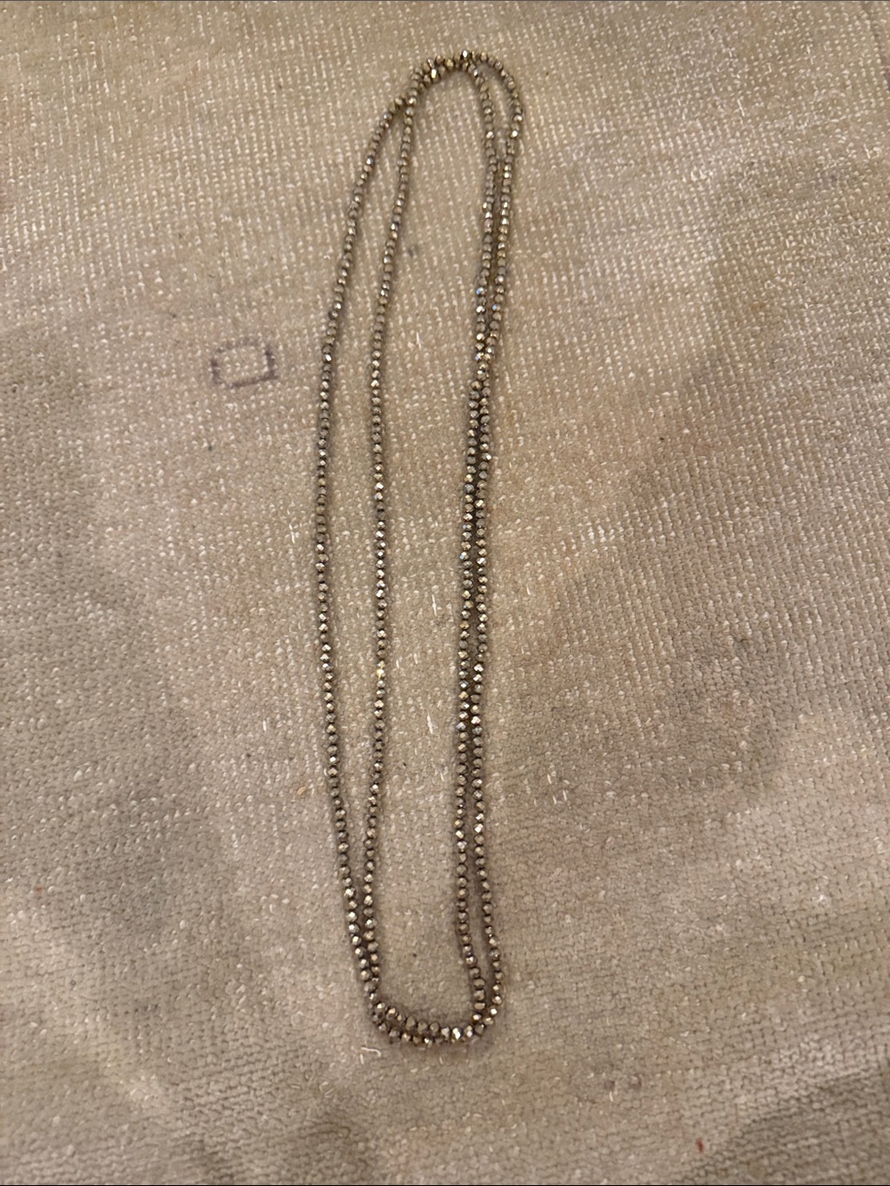 Gold-Tone Beaded Long Necklace